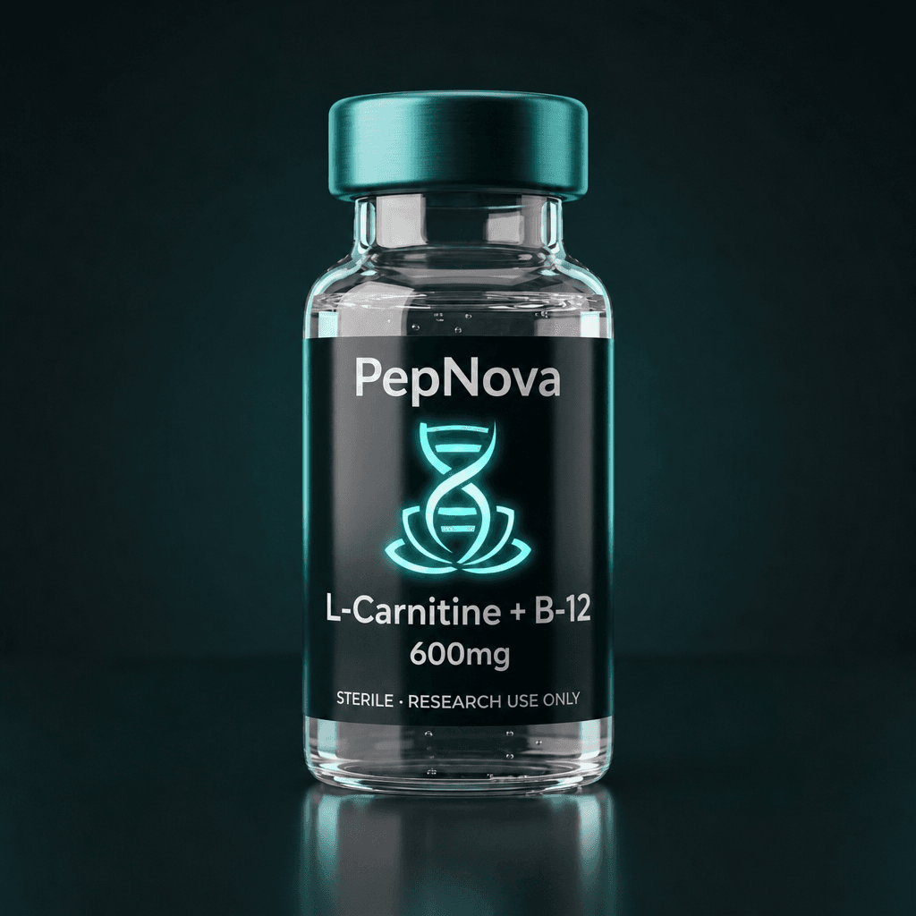 L-Carnitine + B-12 600mg — PepNova research vial
